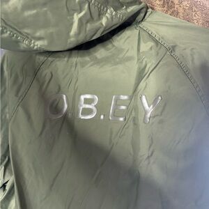 OBEY Olive green jacket windbreaker